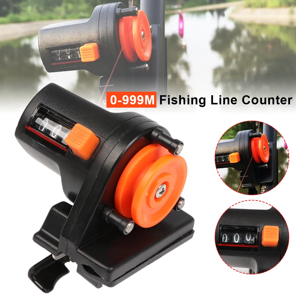 

Digital Display Fishing Line Counter 0-999M 6cm Pesca Fishing Line Depth Finder Counter Fishing Tool Tackle Length Gauge Counter