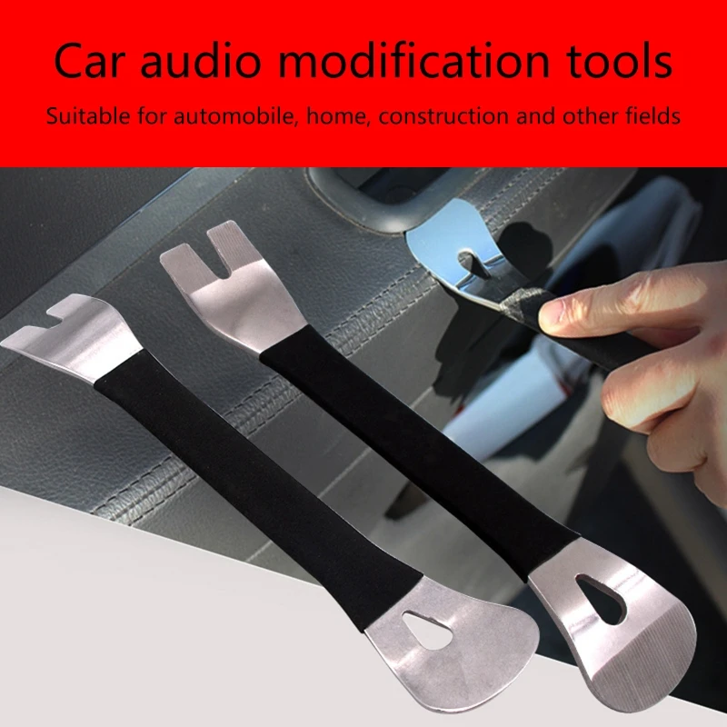 

6pcs Kit Trim Door Clip Panel Dash Dashboard Radio Interior Repair Removal Metal Car Removal Pry Disassembly Tool T3EF