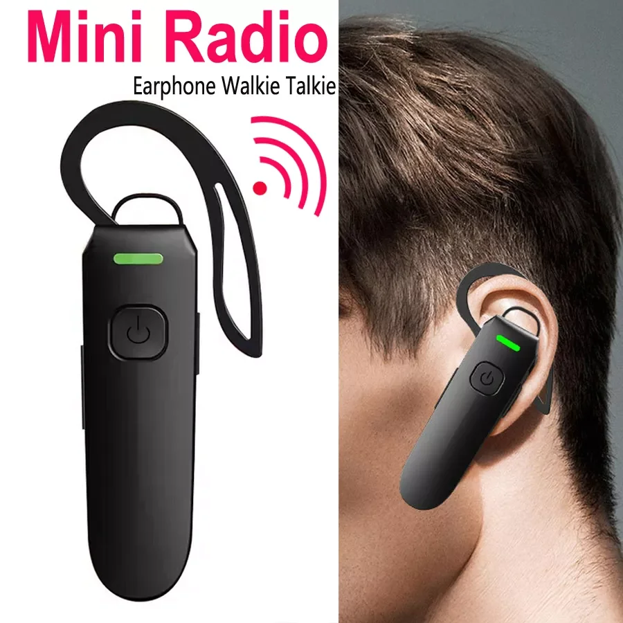 

Earhook Mini Walkie Talkie Intercome Bluetooth Restaurant Hotel PMR Ear Hook Bluetooth-compatible Headset Two Way Radio