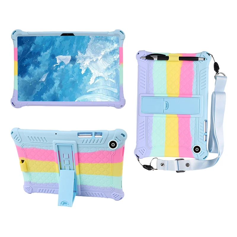 Силиконовый чехол для Samsung Galaxy Tab S9 FE SM-X710 X716B X510 X516B A9 8 7 дюйма X110 X115 Plus 11 дюймов X210 X216