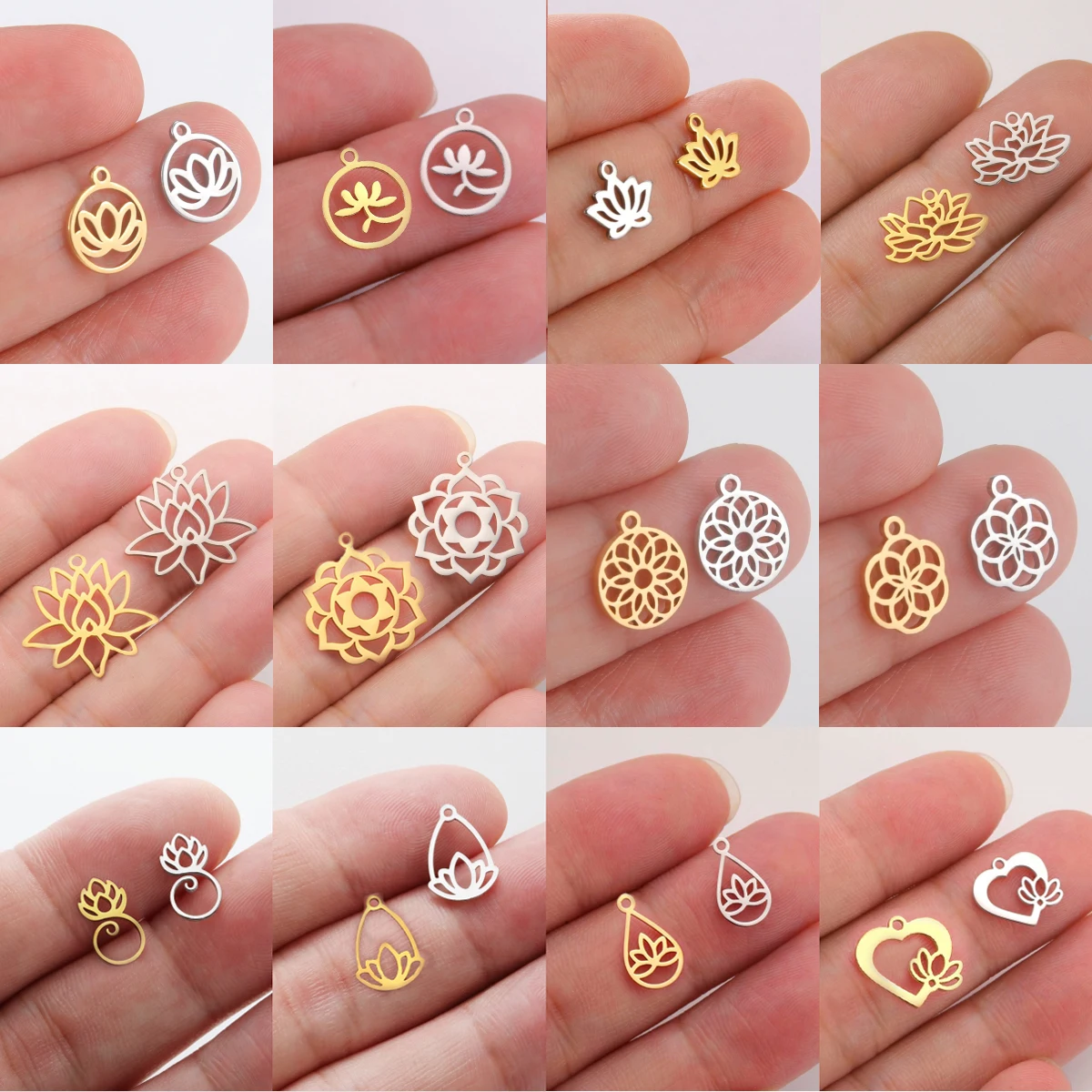 Подвеска в виде цветка лотоса LIKGREAT 5 шт - Цена: 281