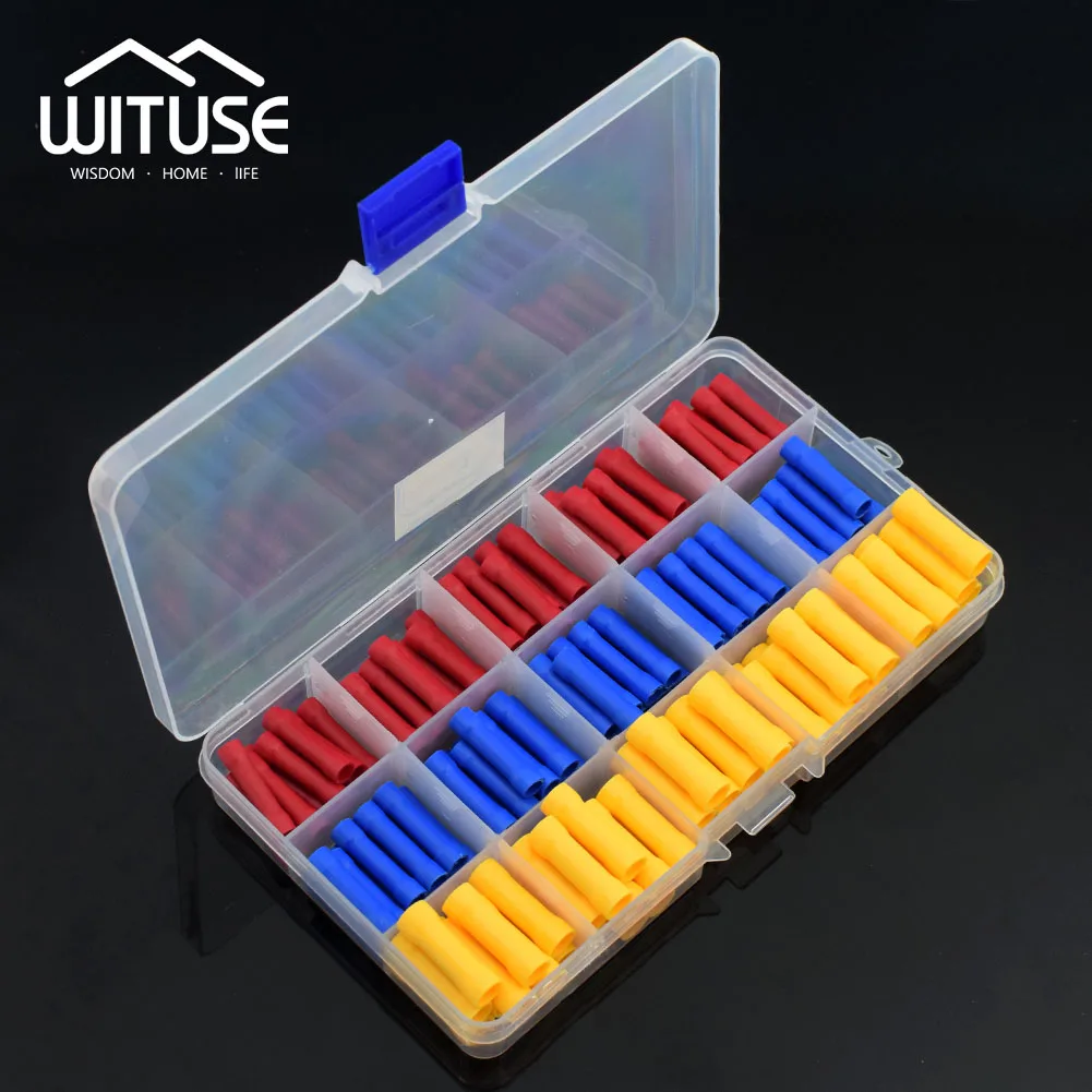 

150 шт./кор. BV1.25 BV2 BV5.5 изолированный прямой провод стыковой соединитель электрические обжимные клеммы блокирующие стыковые соединения