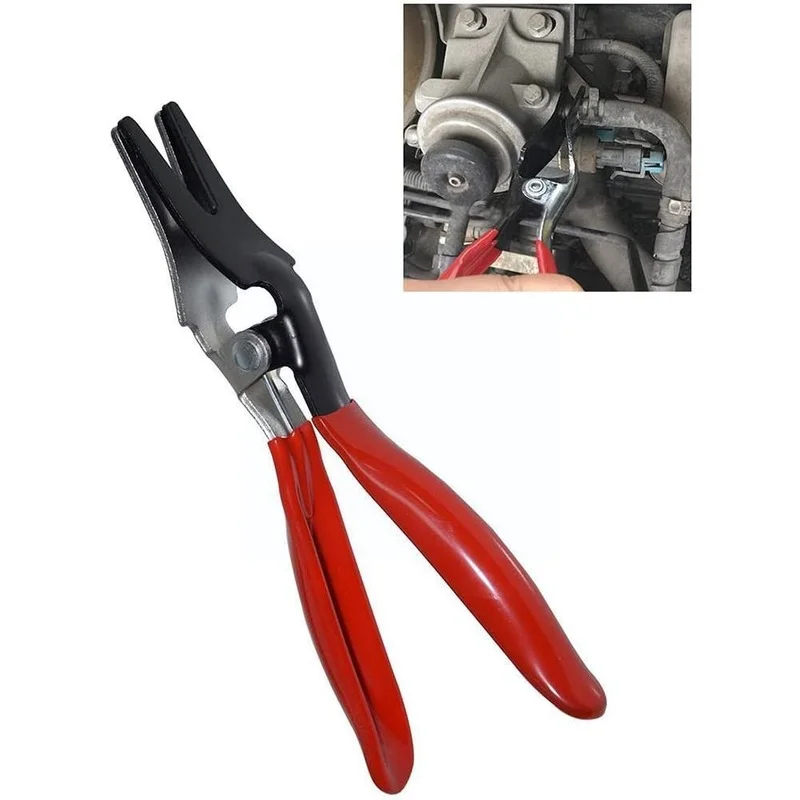 Car Tubing Oil Pipe Separation Clamp Joint Tightening Pipe Hose Buckle Tools Filters Removal Fuel Tool Pliers Auto Repair Tool