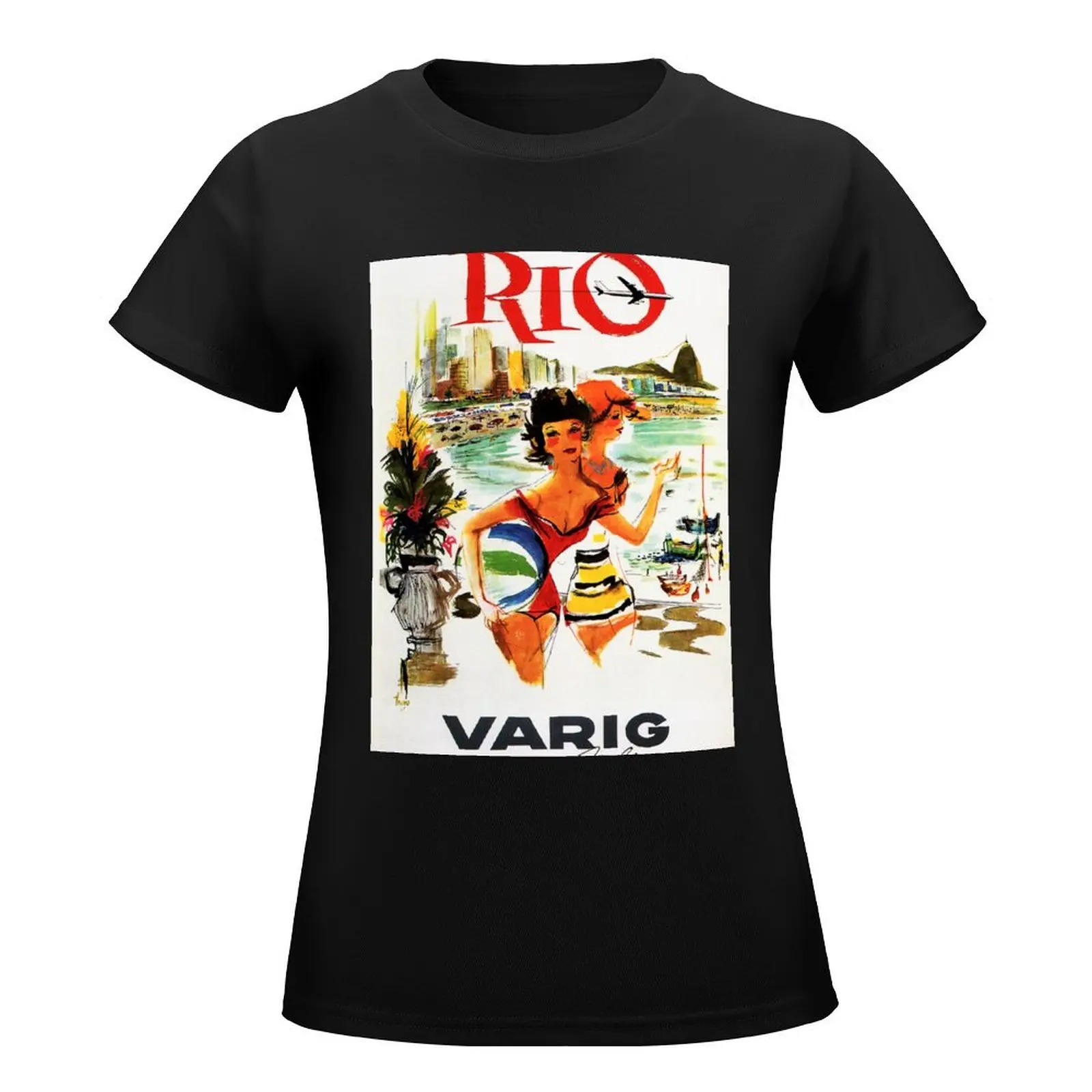 Женская винтажная одежда RIO DE JANEIRO BRAZIL via VARIG Airlines