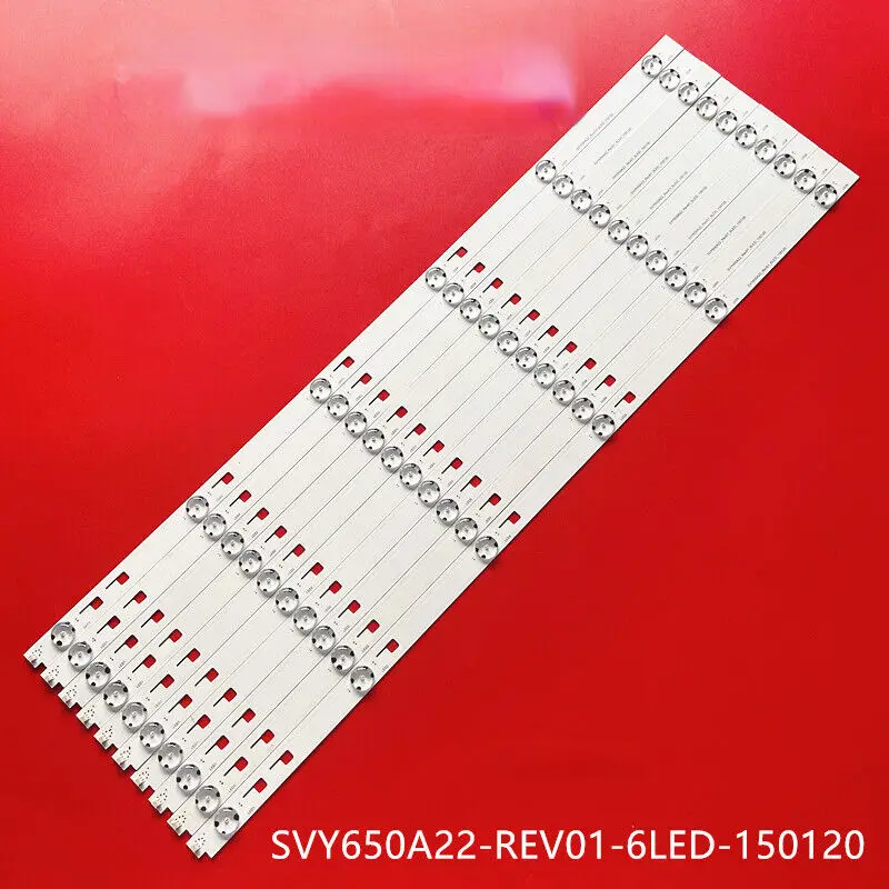 

10pcs LED Strips for SONY XBR-65X810C KD-65X8000C SVY650A22_Rev01_6LED_150120 led strip lights