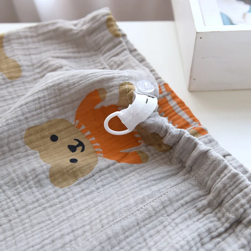 4XL Nursing Pajamas V-neck Nursing Open Cardigan Long Sleeve Confinement Clothes Woven Cotton Crepe Thin Feeding Sleep Wear Home