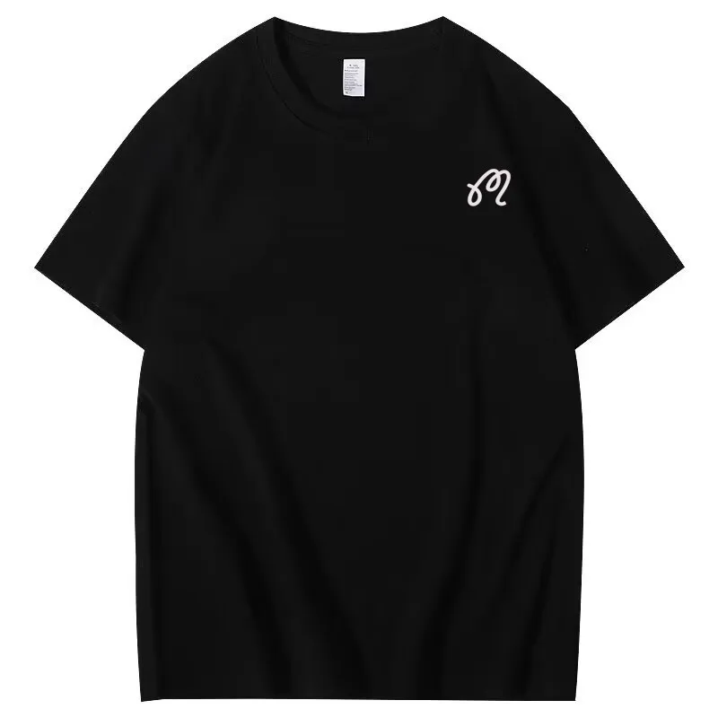 2023 Men's Casual Crewneck T-shirt Summer Embroidered Short Sleeve