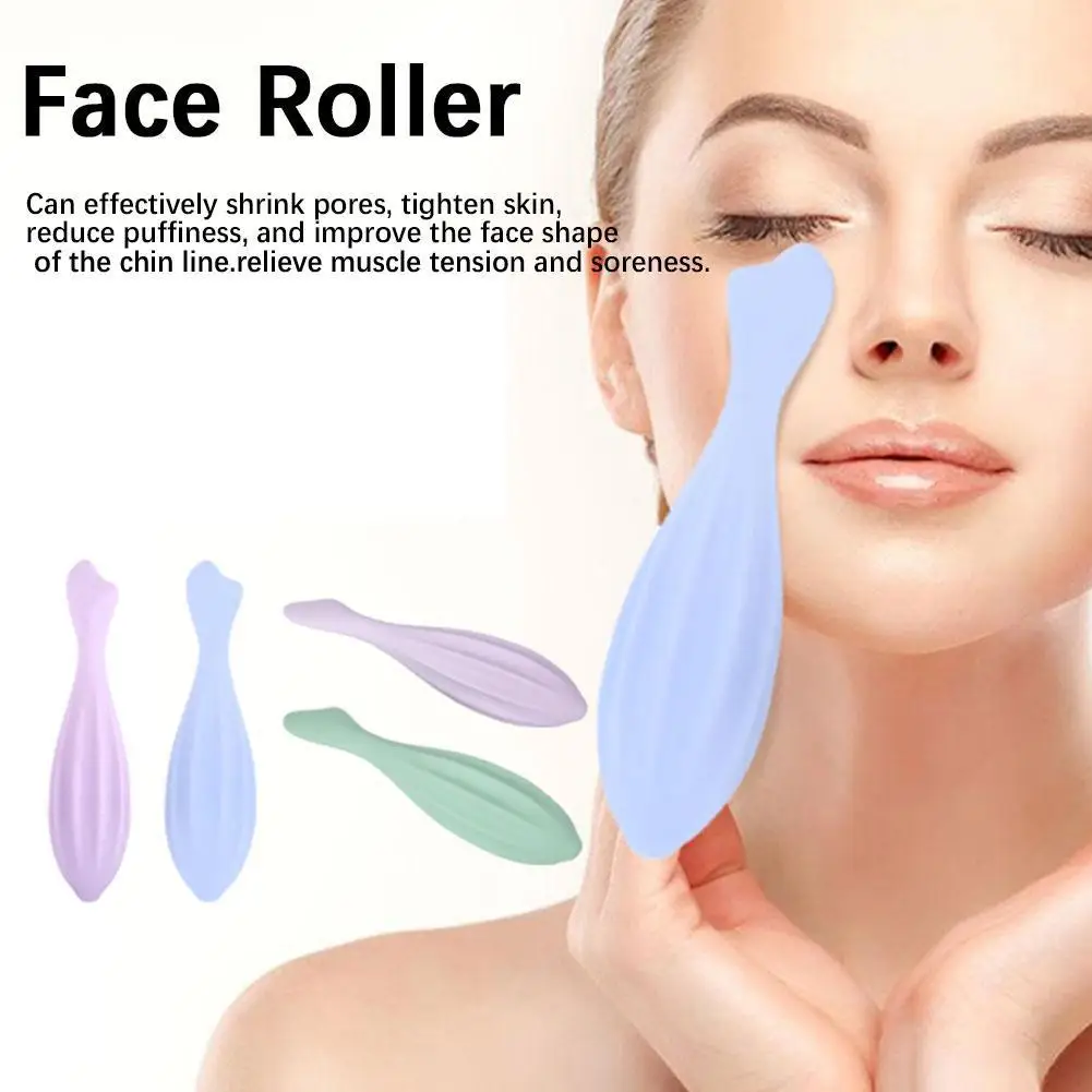 

Face Roller for Face and Eye Face Beauty Roller Skin Care Tools Gua Sha Face Massage Silicone Face Roller Beauty