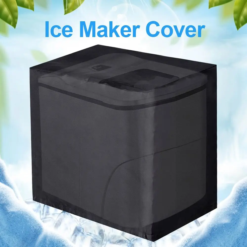 

Водонепроницаемый чехол для льдогенератора, прочный регулируемый ремешок, защита для льдогенератора, черный портативный пылезащитный чехол для кухни