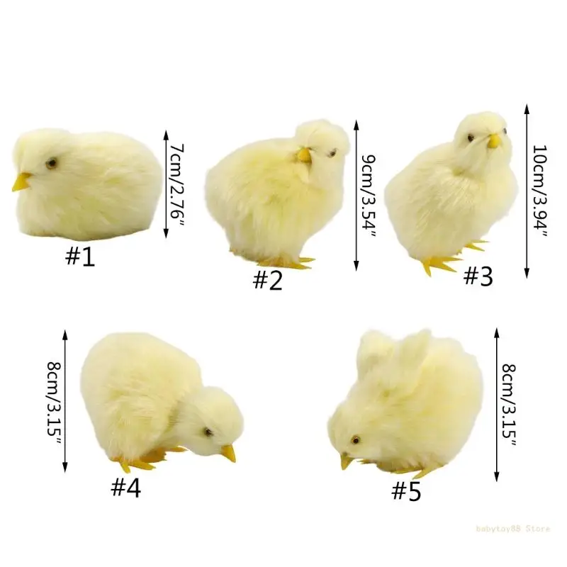 Y4UD плюшевая кукла-курица мягкие игрушки Пасхальный фестиваль реалистичная