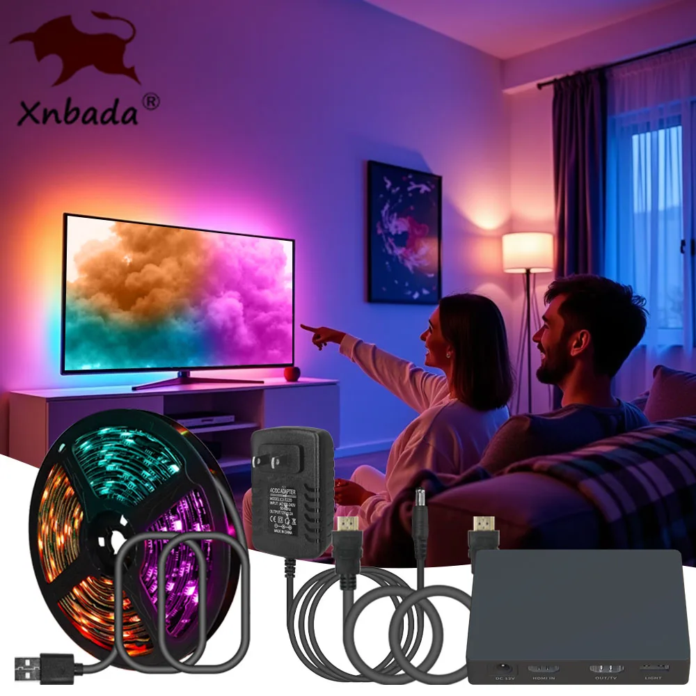 WIFI Dream Color LED Strip TV Ambient Light SM16703 Smiliar WS2811 HDMI Box Sync с приложением для телевизора