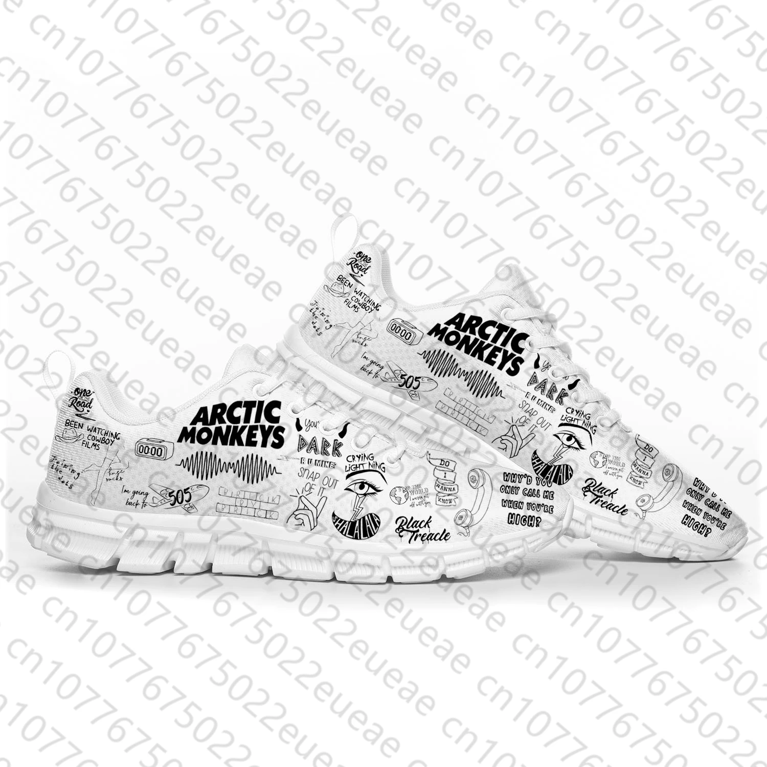 Кроссовки спортивные Arctic Monkey рок-группа поп повседневные на заказ для мальчиков