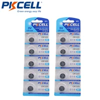 pkcell lm1225 br1225 ecr1225 kcr1225 cr1225 3v button coin cell battery bulk lot 10pcs