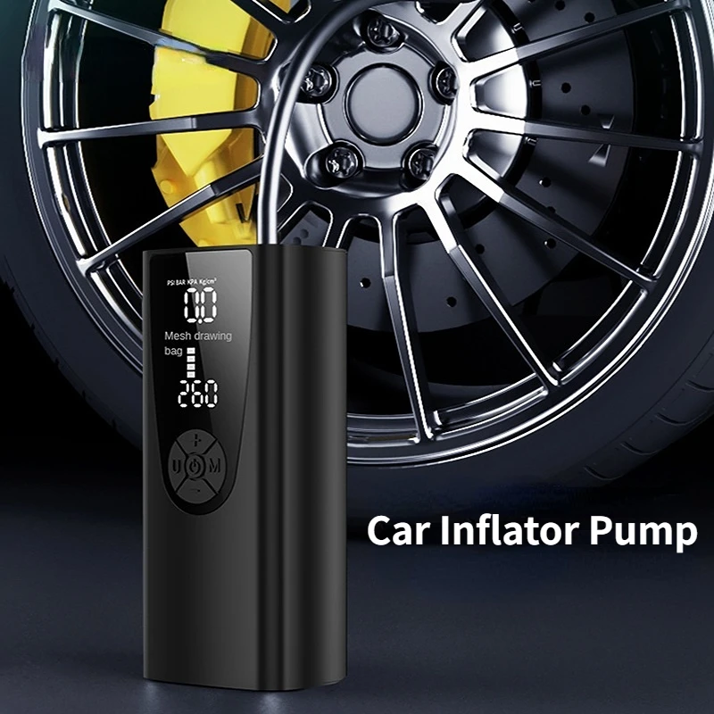 

Portable Car Inflator Electric Wireless Tire Inflator 8000mAh Rechargeable Air Compressor Car Motorcycle Bike Ball Inflator Pump