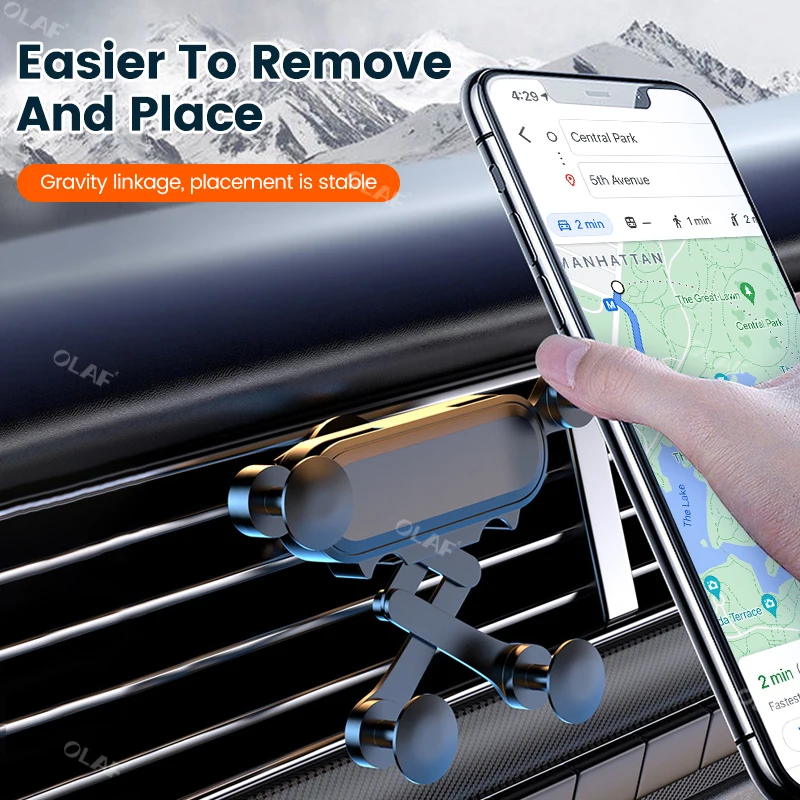 

Автомобильный держатель для сотового телефона с креплением на вентиляционное отверстие автомобильная подставка для iPhone 13 12 Samsung кронштейн для смартфона