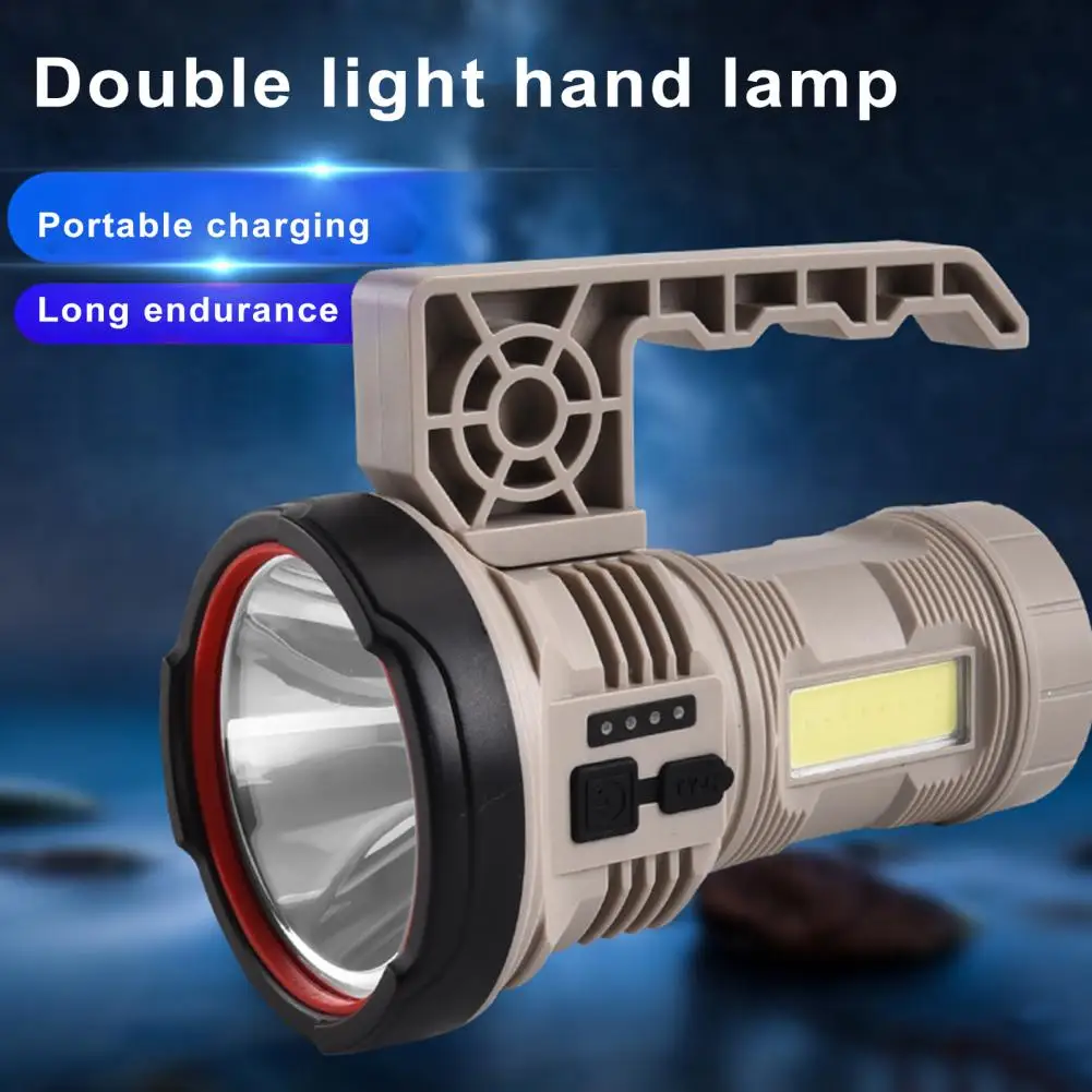 

Outdoor Flashlight with Detachable Handle High Brightness Side Lamp Waterproof 7 Levels Adjustable Type-C Rechargeable Strong Li