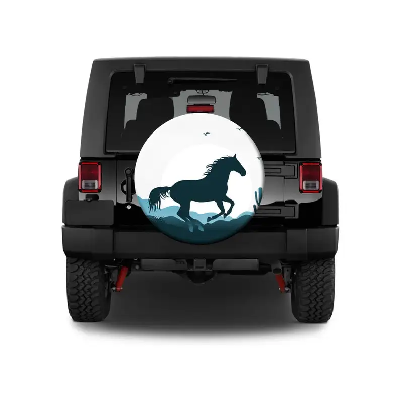 

Mustang Spare Tire Cover,Custom Personalized Tire Cover,Car Decoration,Tire Cover For Jeep SUV Without Camera Hole,Camping Car T