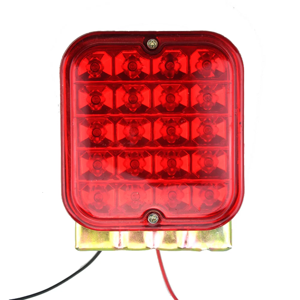 

1 Pair 20 LEDs 24V Car Rear LED Fog Light Iron Frame Lamp Anti-Collision Taillight (Red)