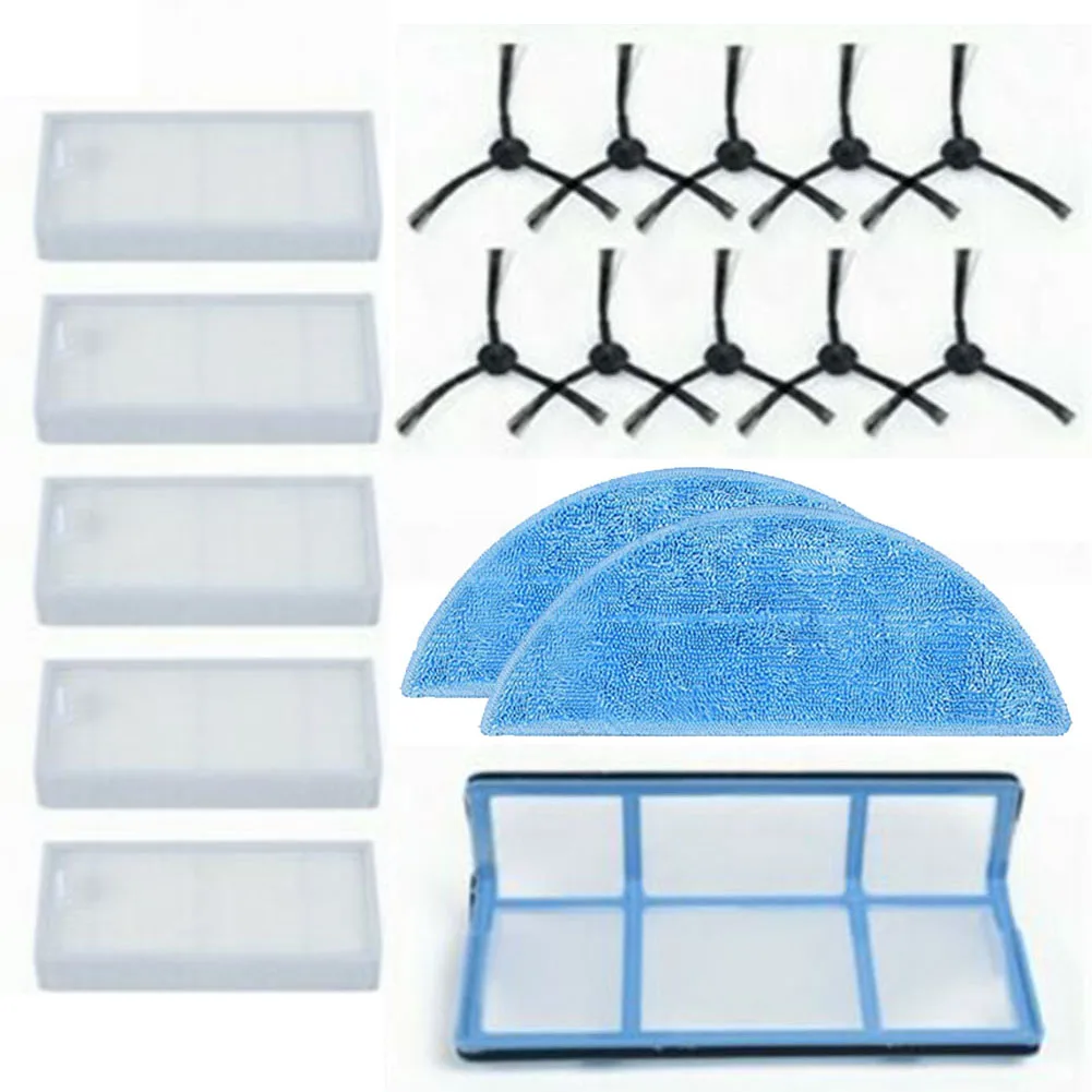 

18pcs/set Side Brush Hepa Filter Primary Effect Net Mop Cloths Rag For Medion MD16192 MD18500 MD18501 MD18600 Vacuum Cleaner