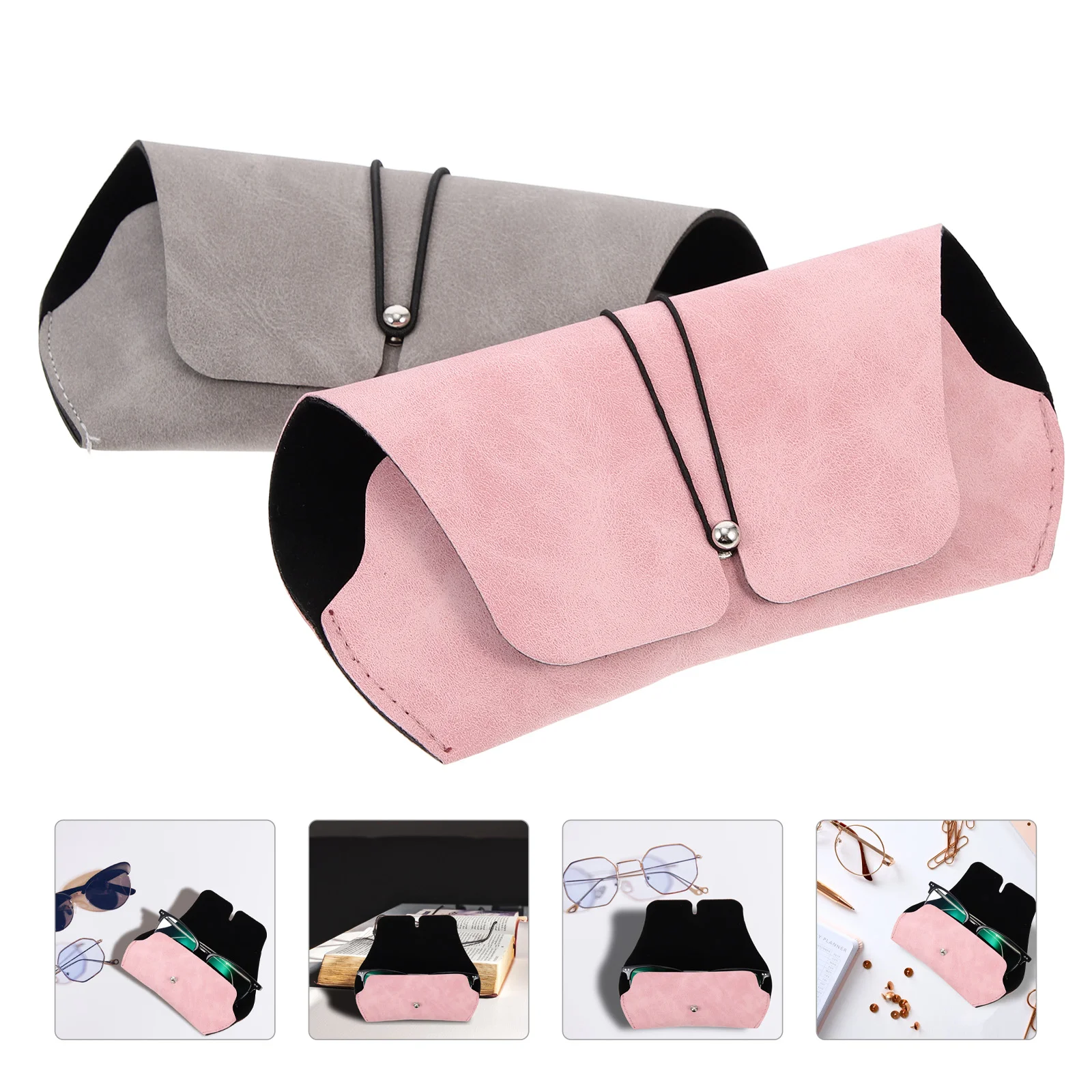 

Case Glasses Eyeglass Eyeglasses Sunglasses Eyewear Box Travel Sunglass Holder Pouch Waterproof Leather Storage Bag Bags Cases