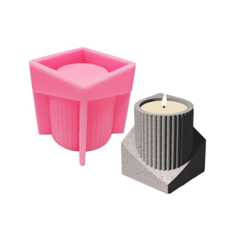 

652F Silicone Candle Holder Moulds Silicone Clay Mould Silicone Crafts Moulds