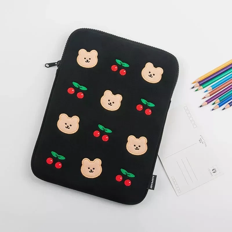 Сумка для ноутбука 12 13 14 15 дюймов с милым медведем чехол Macbook Ipad Air3 4 9 7 10 2 5 дюйма