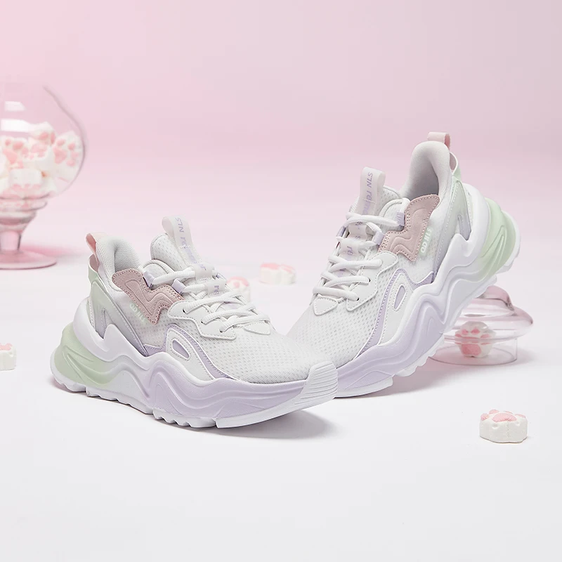 QIAODAN Running Shoes for Women 2023 Autumn Trainers Sporty Outdoor Walking Jogging Shoes Trainer Couple Sneakers XM26210353