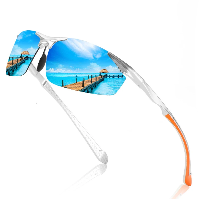 Ретро алюминиевые магниевые поляризационные солнцезащитные очки мужские новые