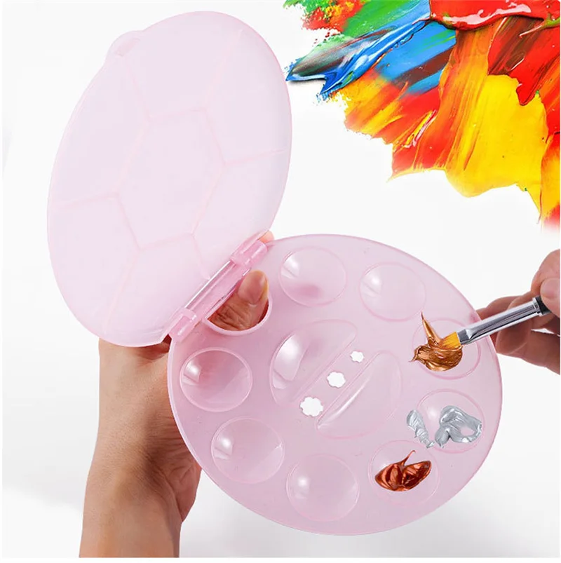 

Nail Art Color Palette Acrylic UV Gel Polish Holder Drawing Paint Dish DIY Nail Art Display Shelf Manicure Mixing Palette Tools