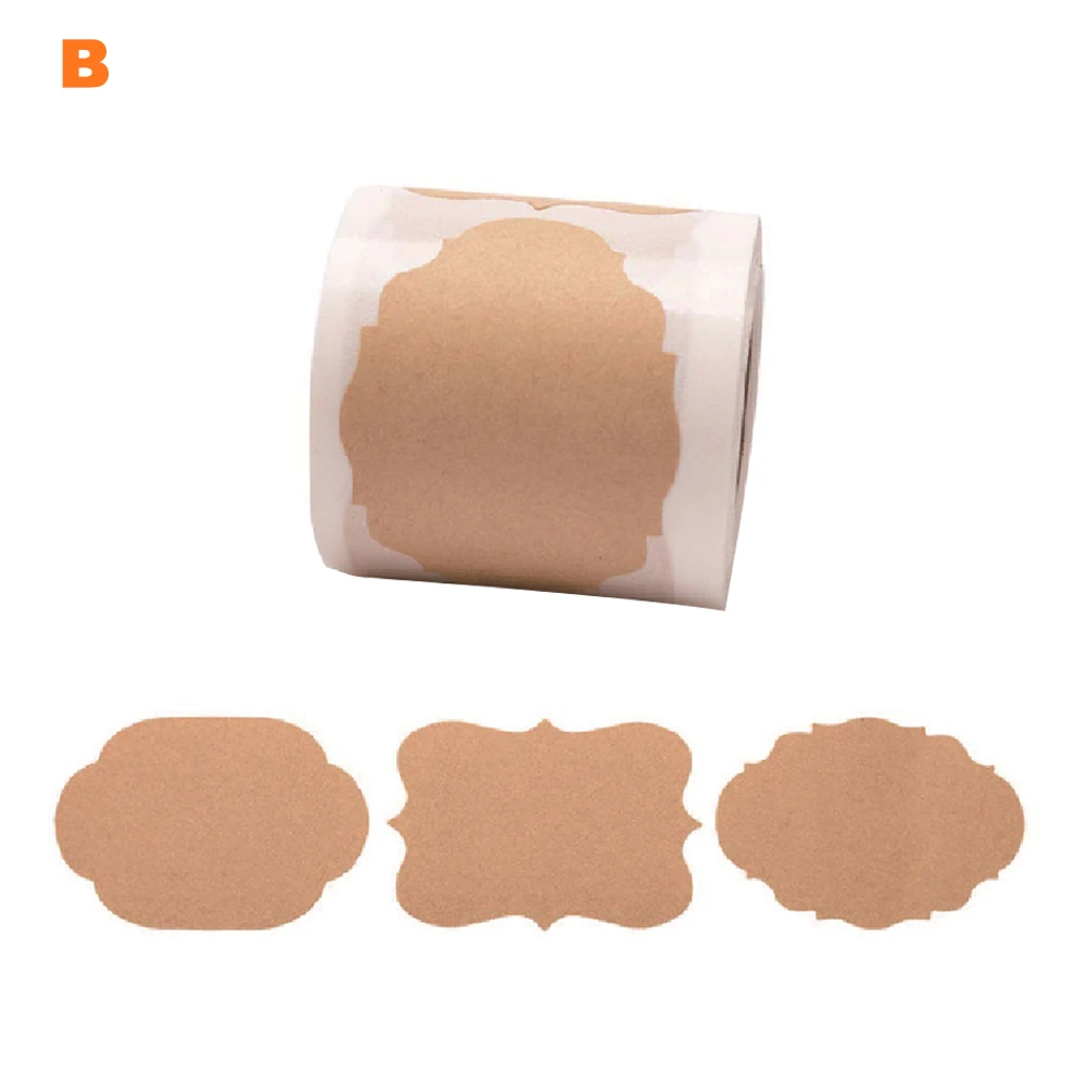 

DIY Scrapbooking For Jars Self Adhesive Present Supplies Paper Writing Bottle Tags Blank Label Stickers Assorted Shape