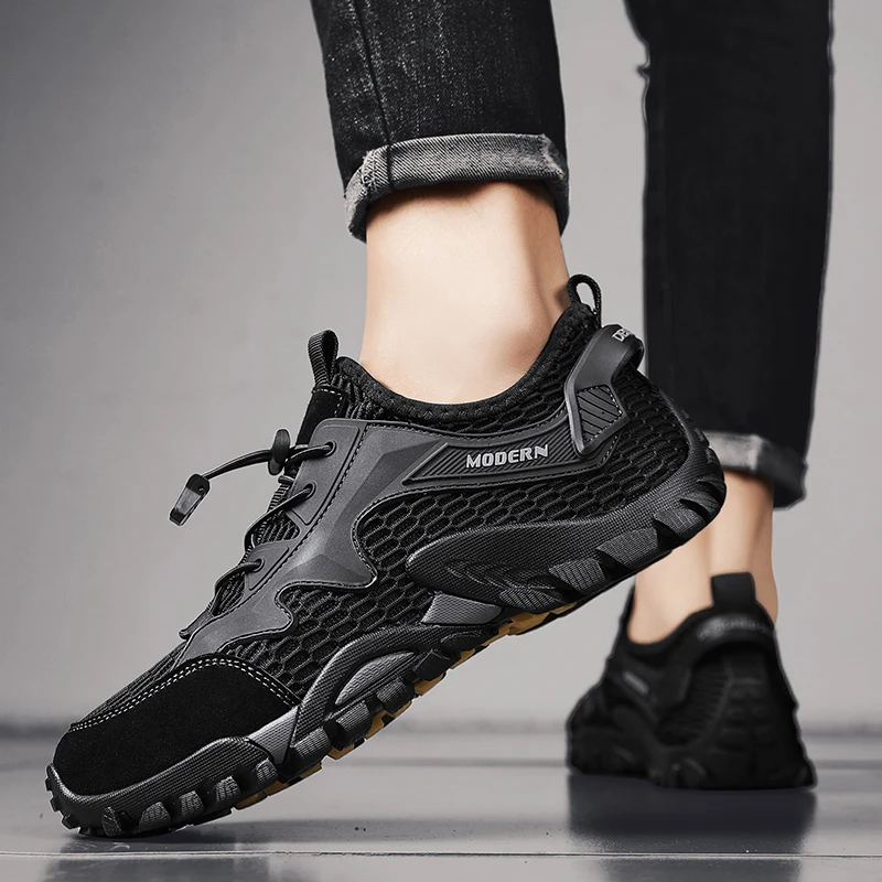 

Men's Wading Hiking Shoes 2023 Summer Breathable Mesh Sneakers Platform Casual Shoes for Men Fashion Outdoor Light Walking Shoes