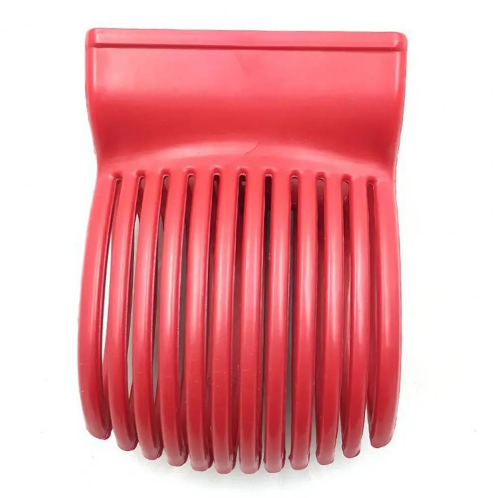 

Lemon Slicer Useful Red Ergonomic Design Handheld Lemon Slicer Round Potato Tomato Clip Daily Use Fruit Cutter Tomato Slicer