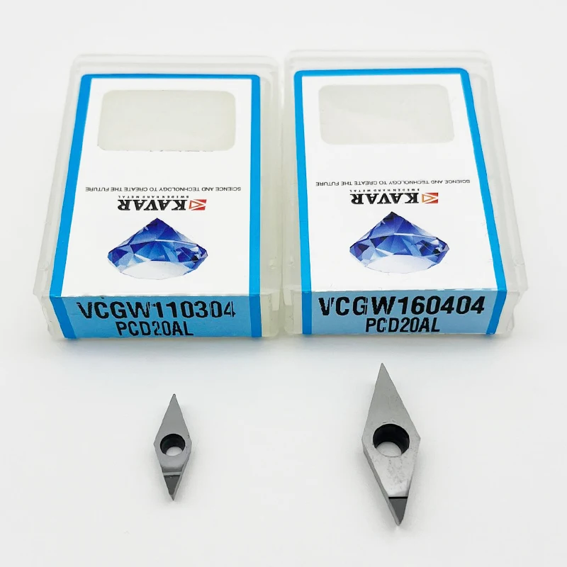 Фото Алмазные пластины VCGW PCD VCGW110302 VCGW110304 VCGW110308 VCGW160402 VCGW160404 VCGW160408 PCD20AL PCD30AL для фрезерования на станках с ЧПУ №3