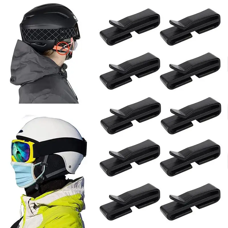 

Face Shield Holders Ski Helmet Clip 10 Piece Snow Helmet Snowboard Helmet Holder Clip Face Cover Clip Face Shield Hook To Attach