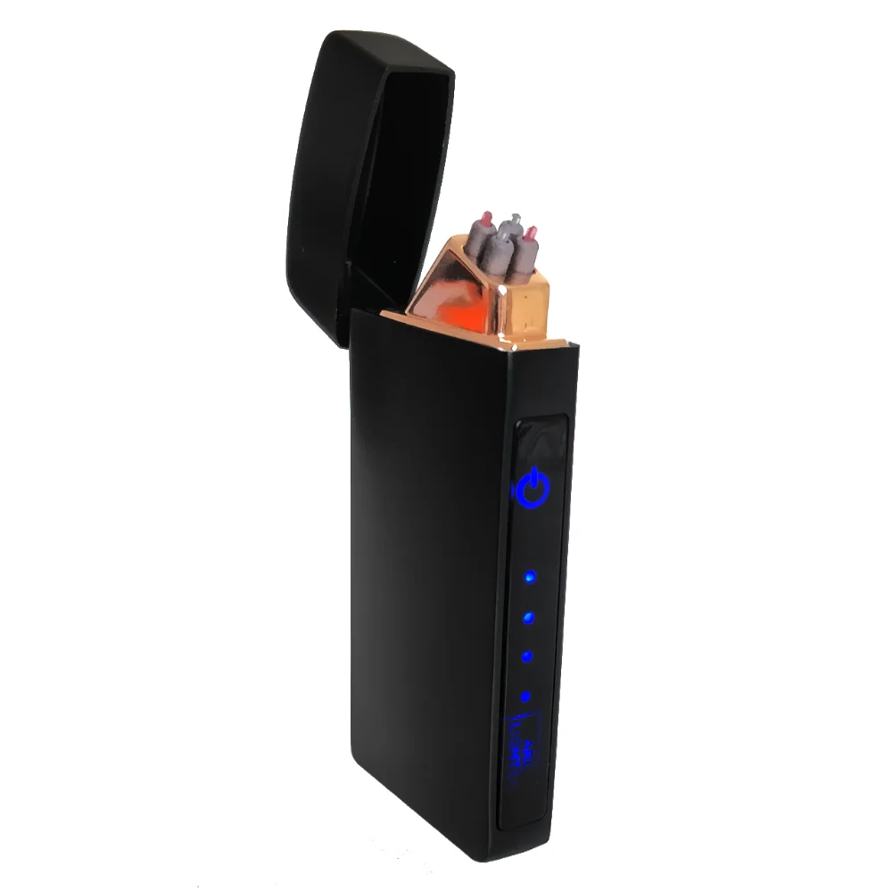 

Electric Lighter Flameless Windproof Electric Dual Arc Plasma Torch Rechargeable