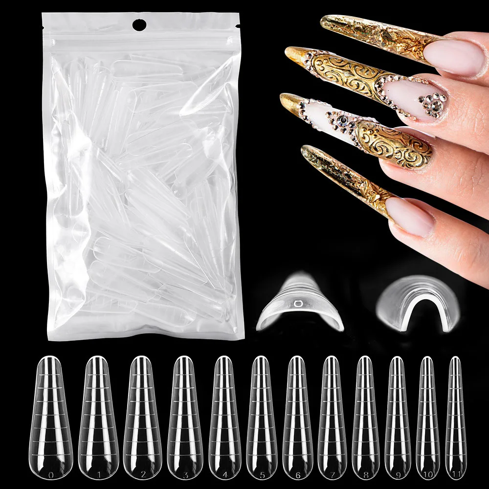 

Fake Nails Set with Scale 60 Pieces/Set Nail Art Accessories Nail Extension Press on Nails Nail Supplies for Professionals