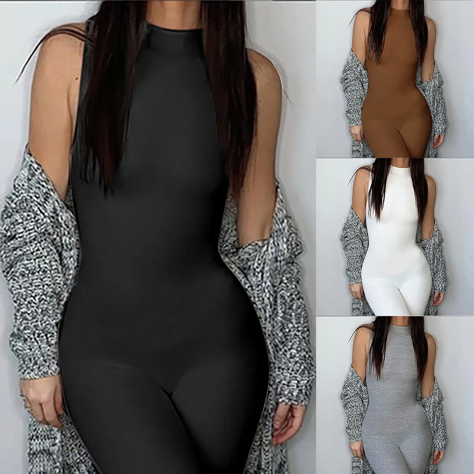 

Рабочие Комбинезоны для женщин, пижамные Комбинезоны для женщин, женский комбинезон для йоги на молнии, тренировочные джинсовые комбинезон...