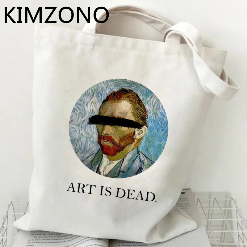 

Van Gogh shopping bag bolso jute bag bolsas de tela reusable grocery canvas bag reciclaje sacola bolsas ecologicas grab