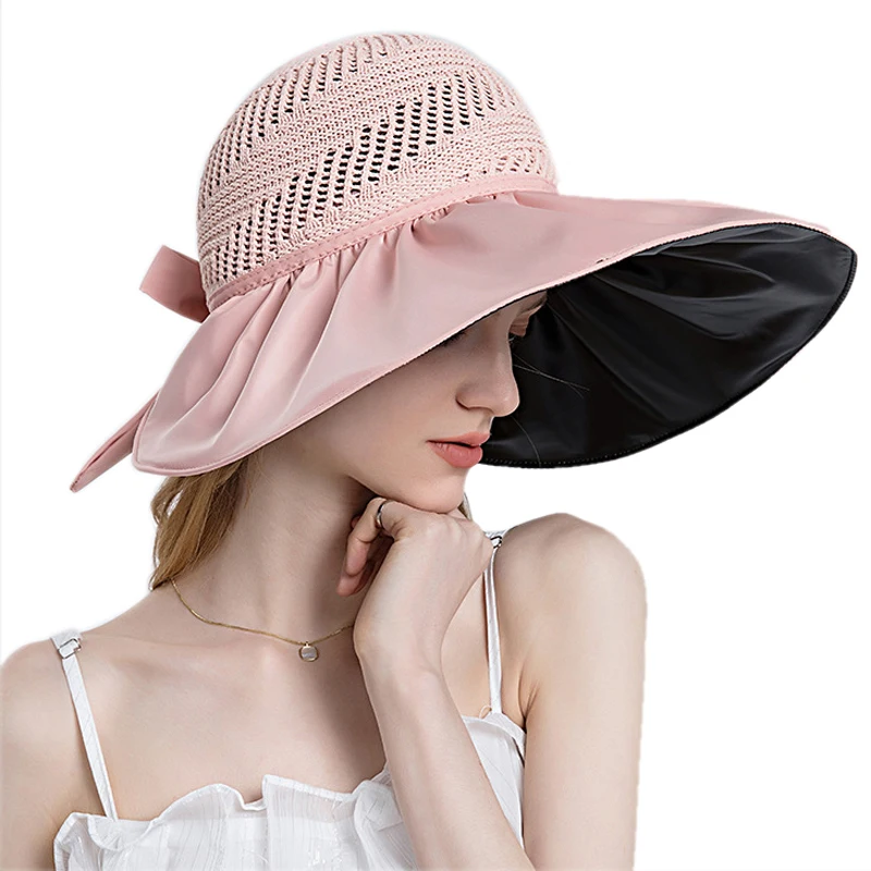 Women Vinyl Bucket Hat Summer UPF50+ 
