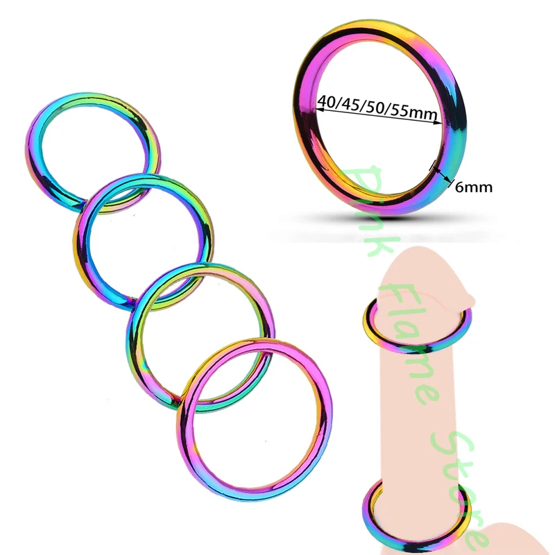 

Многоразовый мужской шарик Растяжитель мошонки цветной металлический замок для пениса кольцо на член бандаж ограничитель Задержка эякуляции SM секс-игрушки для мужчин