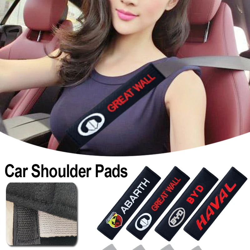 

2 Pcs Car Seat Belt Cover Shoulder Pads Car Interior for Changan Cx70 Cs15 Cs35 Plus Cs55 Cs35 Hunter Alsvin Car Accessories