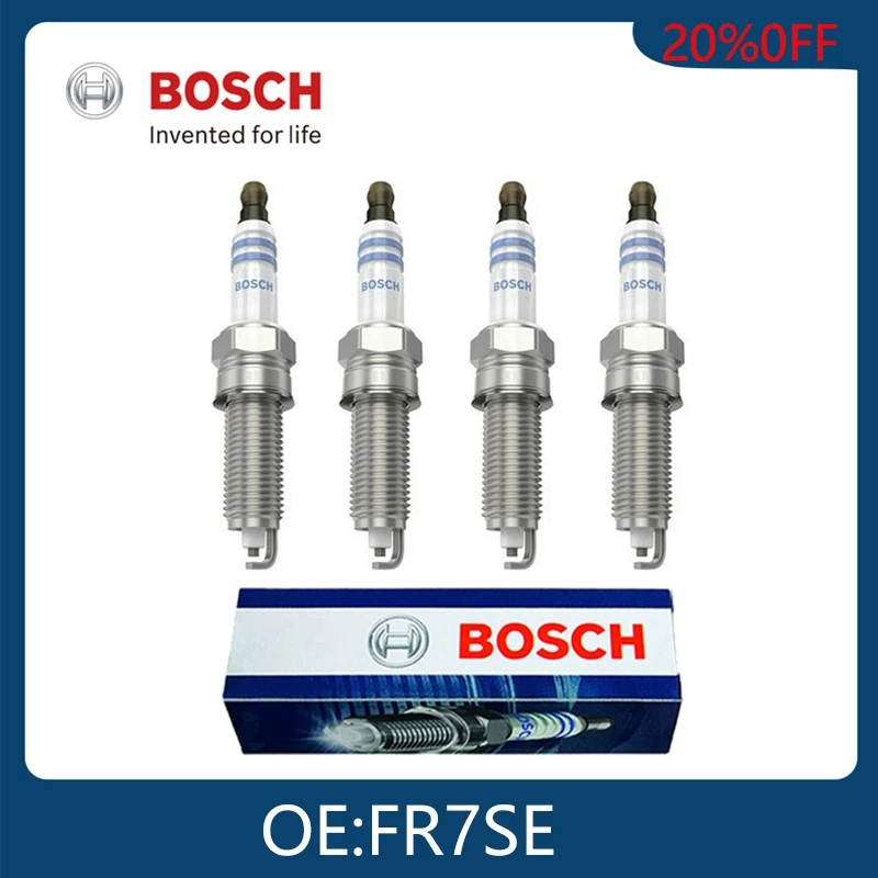 

BOSCH Genuine 4pcs Ignition 0242236664 Spark Plugs FR7SE Car Candles Tool For MITSUBISHI SMART ZHONGHUA Auto Replacement Parts