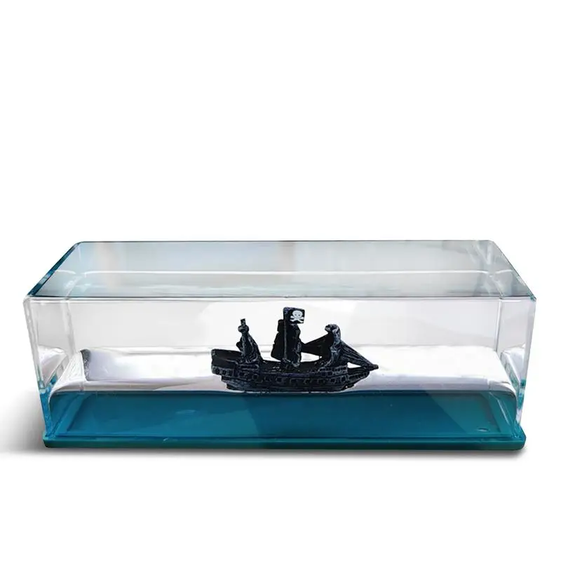 

Cruise Ship Decorations Fluid Cruise Ship That Never Sinks Model Desk Toy Fluid Drift Bottle Floating Acrylic Model Room Decor