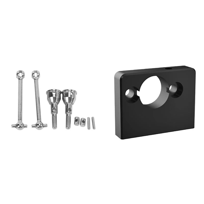 

2Pcs Metal Front CVD Drive Shaft For SG 1603 SG 1604 SG1603 SG1604 & 1X Motor Mount Holder Fixed Base