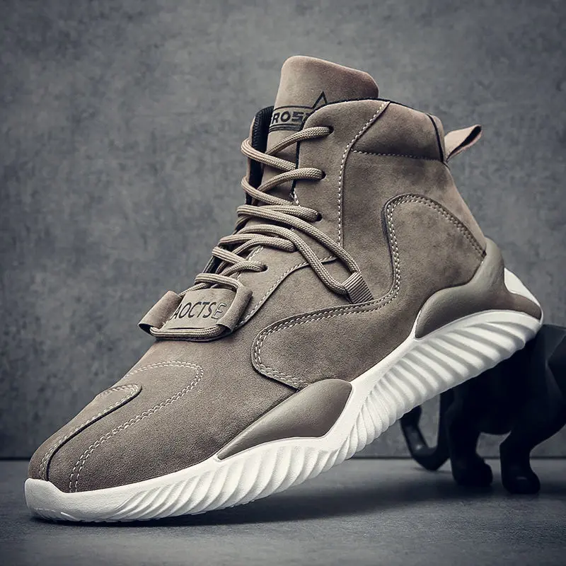 

Autumn new high-top shoes men's platform height sneakers fashion Korean version of the trend Torre shoes casual shoes tide shoes