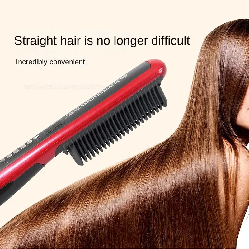Modeling Comb Hair Straighteners Straight Curling Dual-purpose Anion Dryer and Straightening Brush Makawi Curls Irons Hot Care