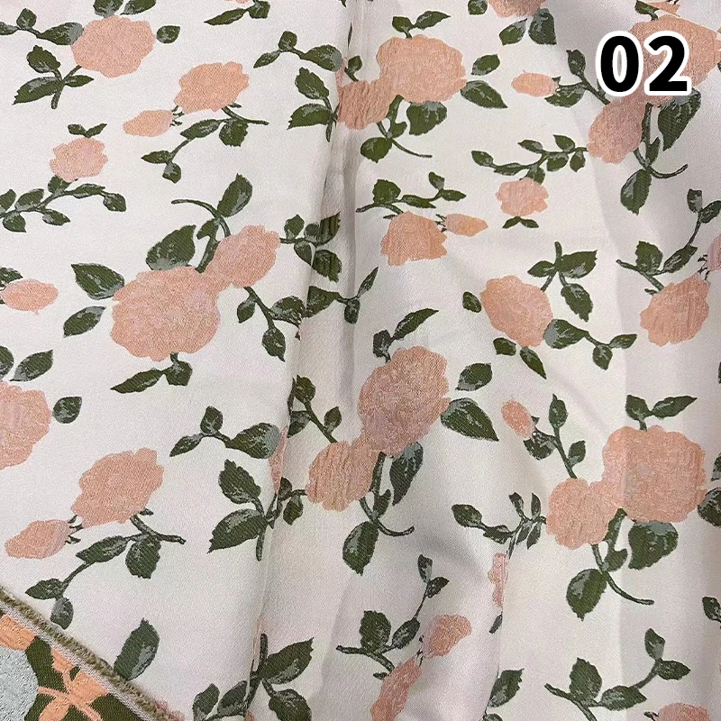 1x1 46 м ткань с тиснением розы винтажная 3D розовая жаккардовая окрашенная в пряже