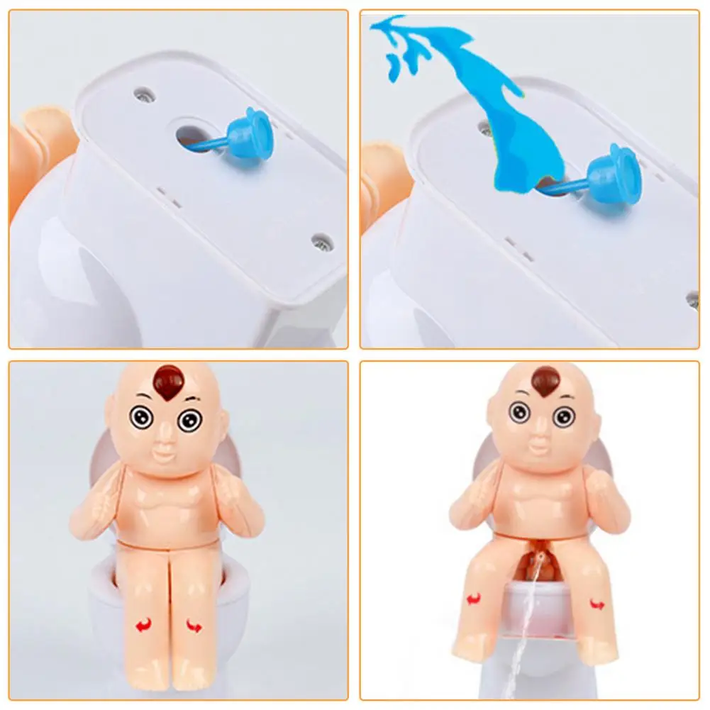 Детские игрушки-хиты кукла-гуманоид унитаз забавная игрушка-сквирт туалет