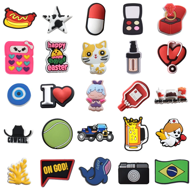 

Wholesale Bulk Boy Shoe Charms Shoes Accessories Gifts Kids Set Jeans Para Pins Packs Men Women Charm Decorations for Croc Girl