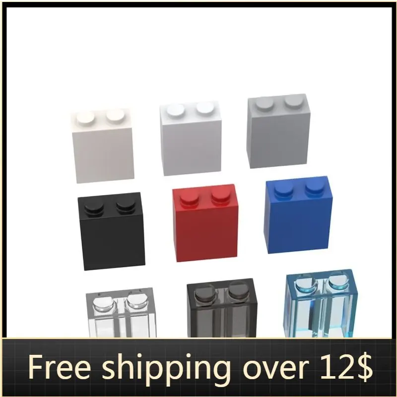 

10Pcs MOC Parts 3245 Brick 1 x 2 x 2 with Inside Stud Holder Compatible Building Blocks Assembling Blocks DIY Bricks Educational